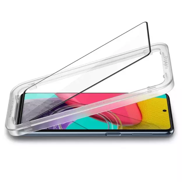 Spigen ALM Glass FC Tempered Glass for Samsung Galaxy M53 5G - Black 4