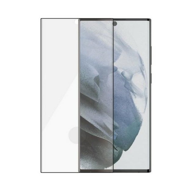 PanzerGlass E2E Microfracture antibacterial glass for Samsung Galaxy S22 Ultra - with black frame 1
