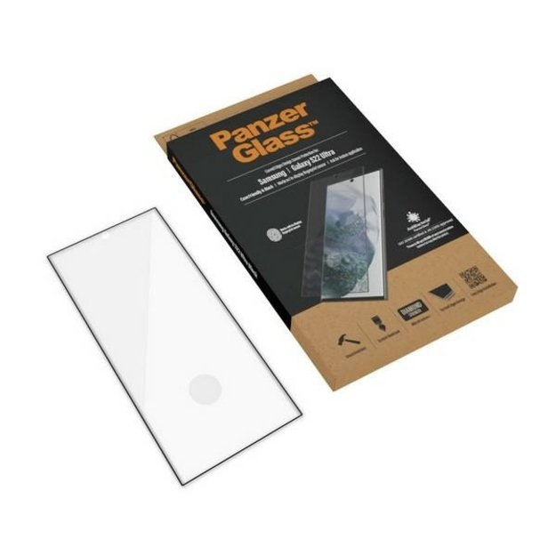 PanzerGlass E2E Microfracture antibacterial glass for Samsung Galaxy S22 Ultra - with black frame 7