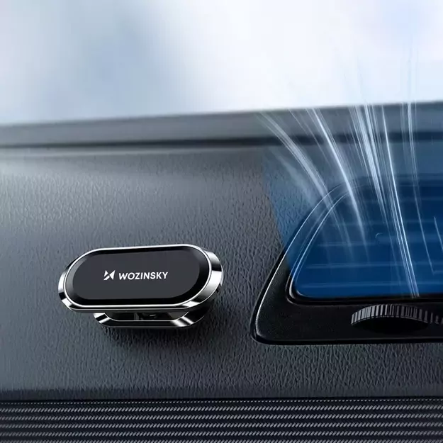 Wozinsky Self-adhesive Magnetic 360 Car Dashboard Mount Silver (WMH-06) 8