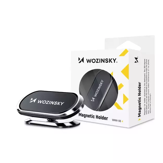Wozinsky Self-adhesive Magnetic 360 Car Dashboard Mount Silver (WMH-06) 11