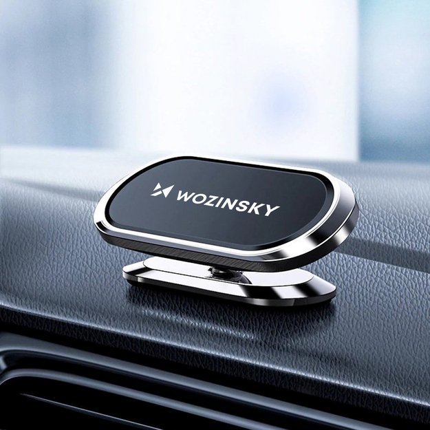 Wozinsky Self-adhesive Magnetic 360 Car Dashboard Mount Silver (WMH-06) 3