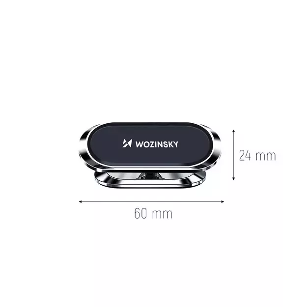 Wozinsky Self-adhesive Magnetic 360 Car Dashboard Mount Silver (WMH-06) 10