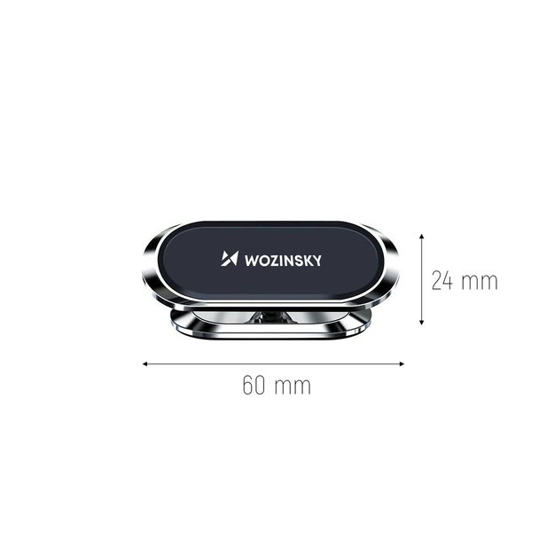 Wozinsky Self-adhesive Magnetic 360 Car Dashboard Mount Silver (WMH-06) 10