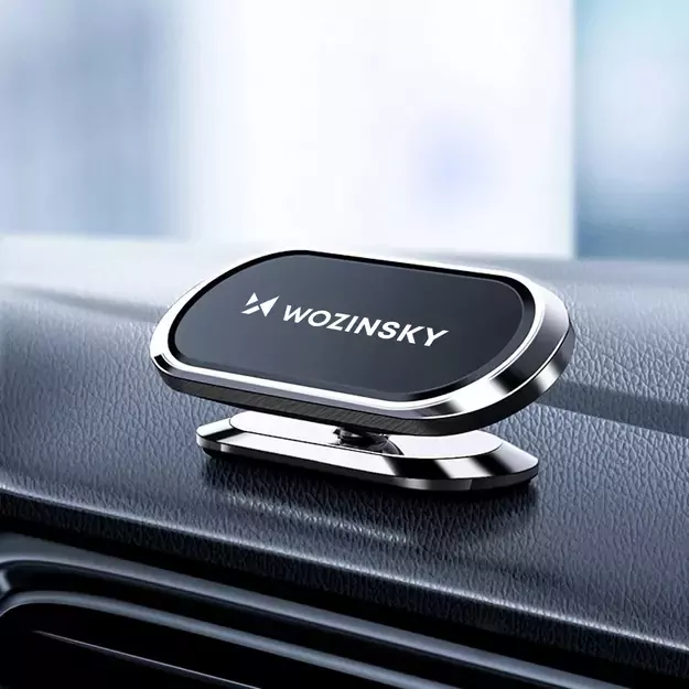 Wozinsky Self-adhesive Magnetic 360 Car Dashboard Mount Silver (WMH-06) 3