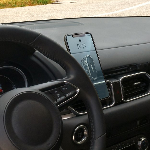 Wozinsky Self-adhesive Magnetic 360 Car Dashboard Mount Silver (WMH-06) 2