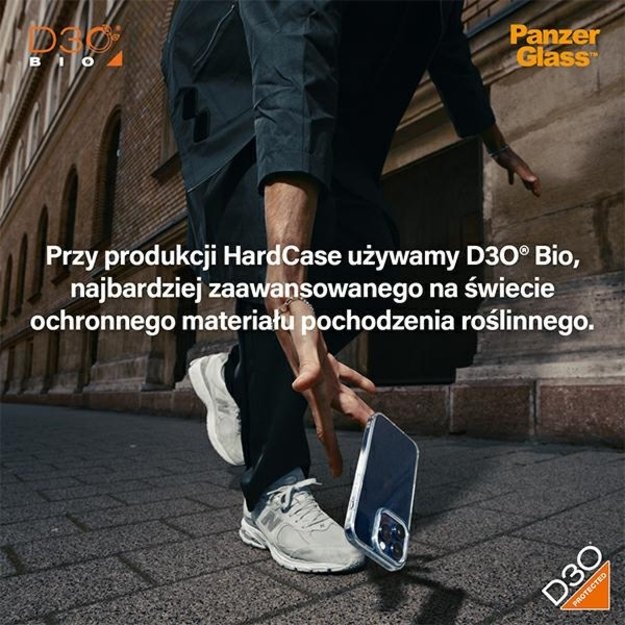 PanzerGlass HardCase with MagSafe with D3O and Military Grade Certified for iPhone 15 Pro Max - Transparent 7