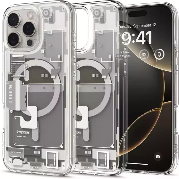 Spigen Ultra Hybrid Mag Zero One case with MagSafe for iPhone 16 Pro - titanium