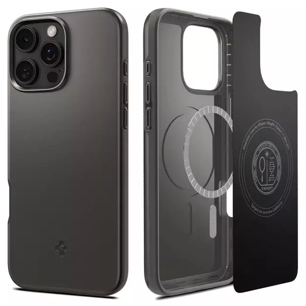 Spigen Thin Fit MagSafe case for iPhone 16 Pro Max - gunmetal
