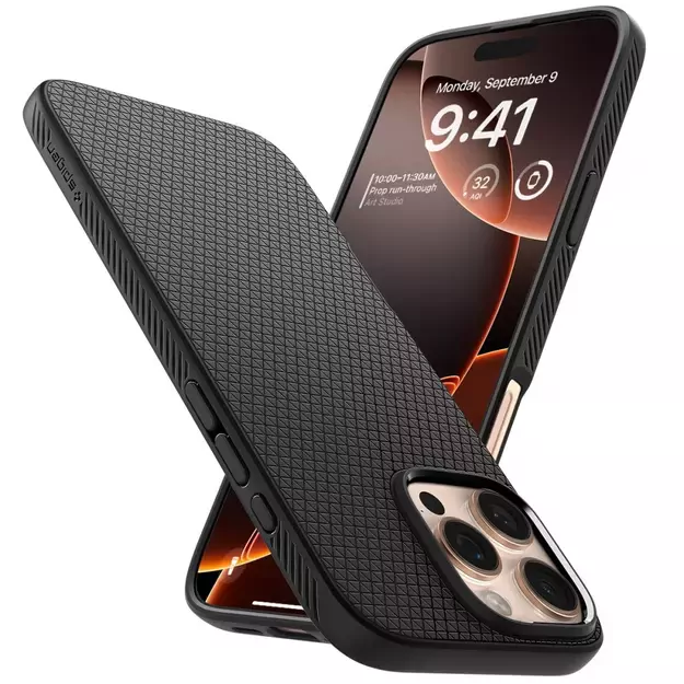 Spigen Liquid Air Case for iPhone 16 Pro Max - Black 8