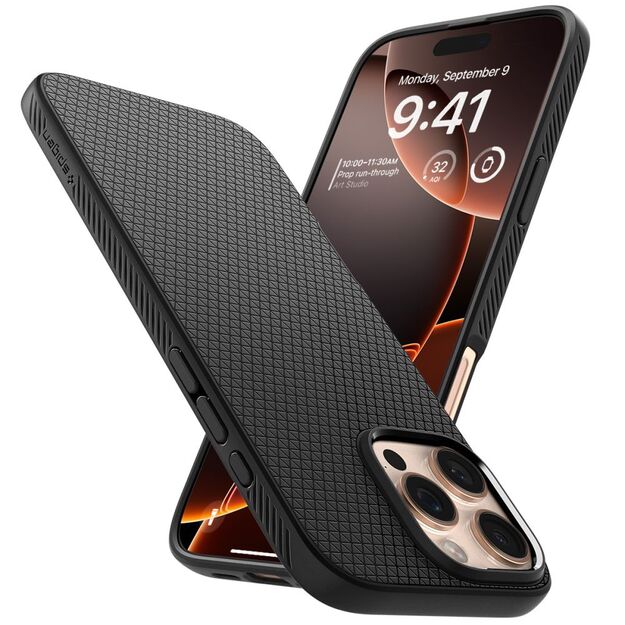 Spigen Liquid Air Case for iPhone 16 Pro Max - Black 13