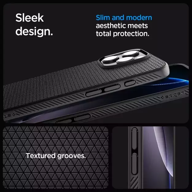 Spigen Liquid Air Case for iPhone 16 Pro Max - Black 9