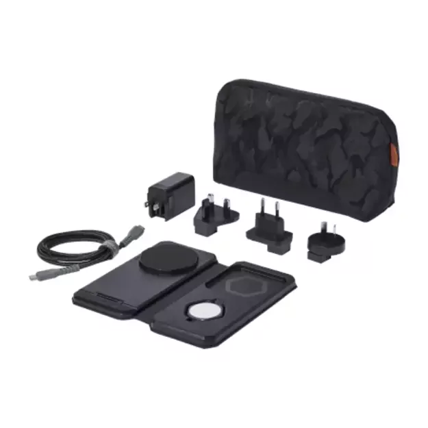 UAG 3in1 Travel Charger 15W Wireless Charger with MagSafe + Cable + Organizer - Black 6