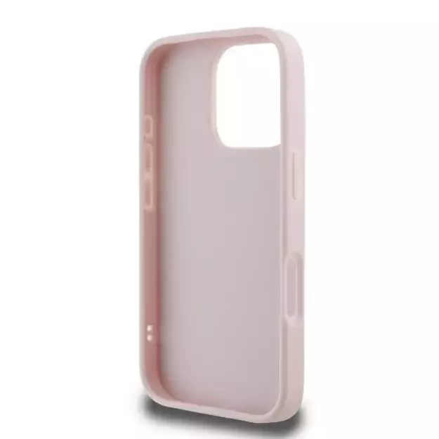 Guess Quilted Metal Logo iPhone 16 Pro Case - Pink 13