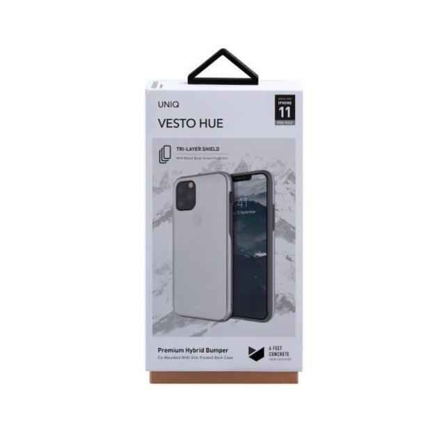 Uniq Vesto Hue case for iPhone 11 Pro Max - transparent and silver 2