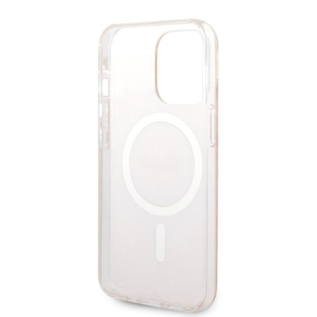 Set Guess GUBPP13XH4EACSP Case+ Charger iPhone 13 Pro Max pink/pink hard case 4G Print MagSafe 6