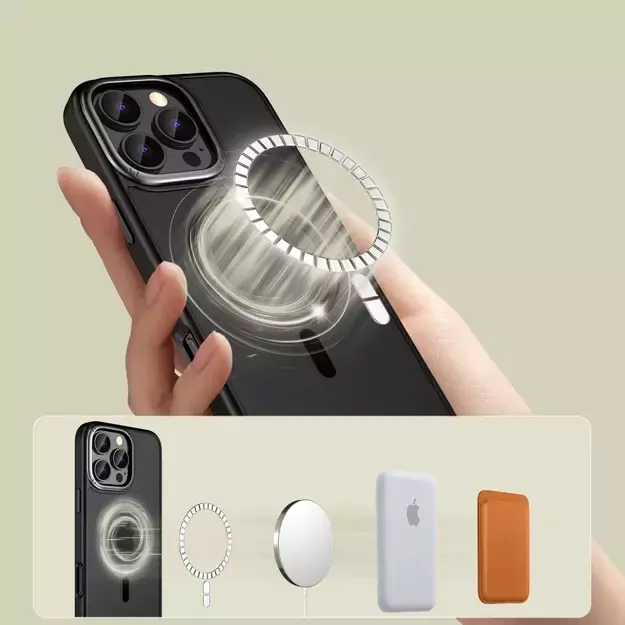 Tech-Protect MagEdge MagSafe iPhone 16 Pro Case - Semi-Transparent 4