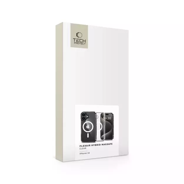 Tech-Protect FlexAir Hybrid MagSafe iPhone 16 Case - Clear 7