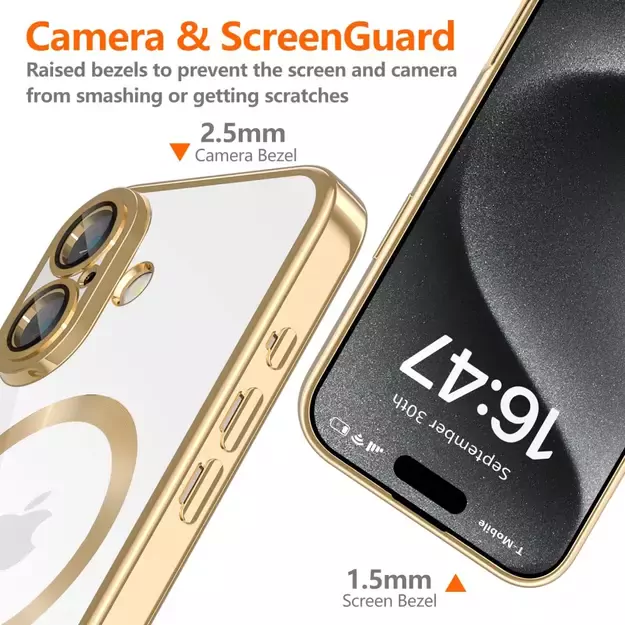 Tech-Protect MagFlex MagSafe iPhone 16 Case - Gold 7
