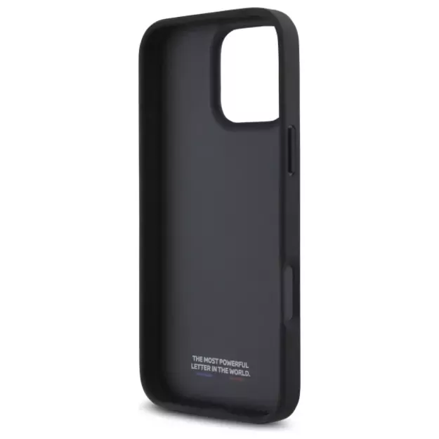 BMW M Perforated Tricolor Detail Line iPhone 16 Pro Case - Dark Gray 13