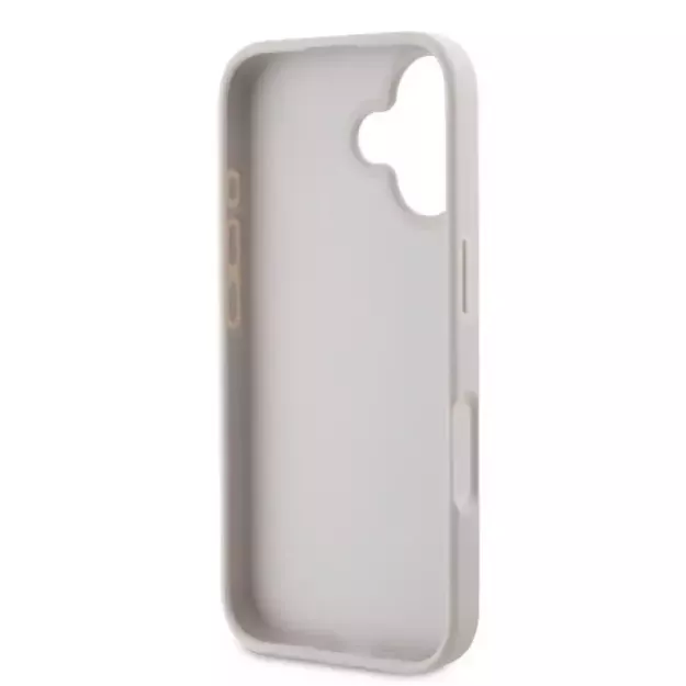 Guess Leather Metal Logo Strass Crossbody Case for iPhone 16 - Pink 16