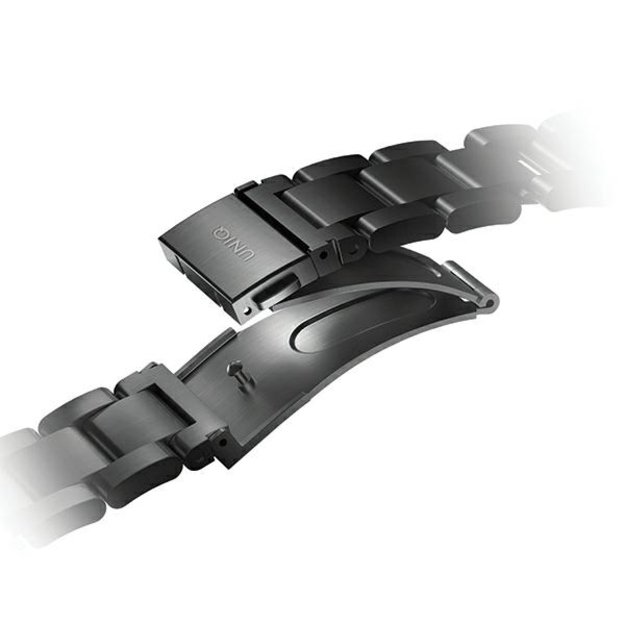 Uniq Osta Stainless Steel Strap for Apple Watch 1/2/3/4/5/6/7/8/SE/SE2/Ultra 42/44/45/49mm - Black 2