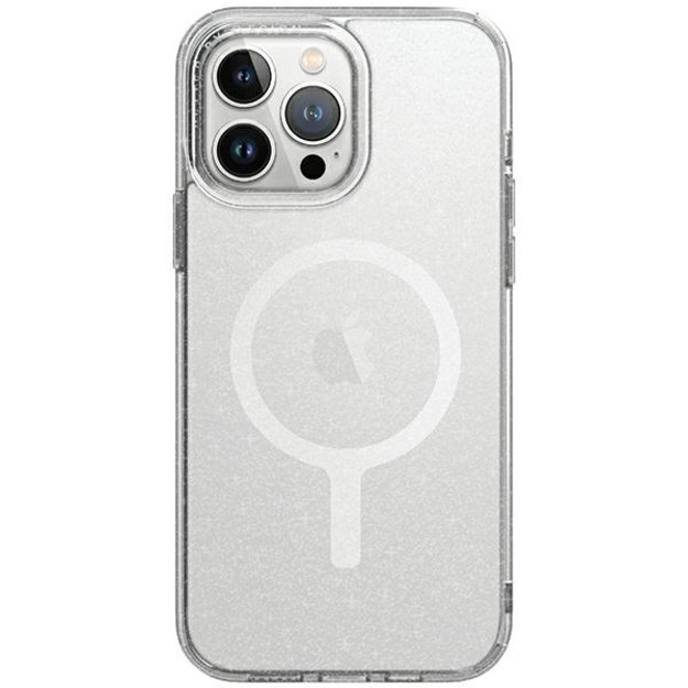 Uniq LifePro Xtreme Magclick Charging Case for iPhone 15 Pro Max - Transparent Silver 5