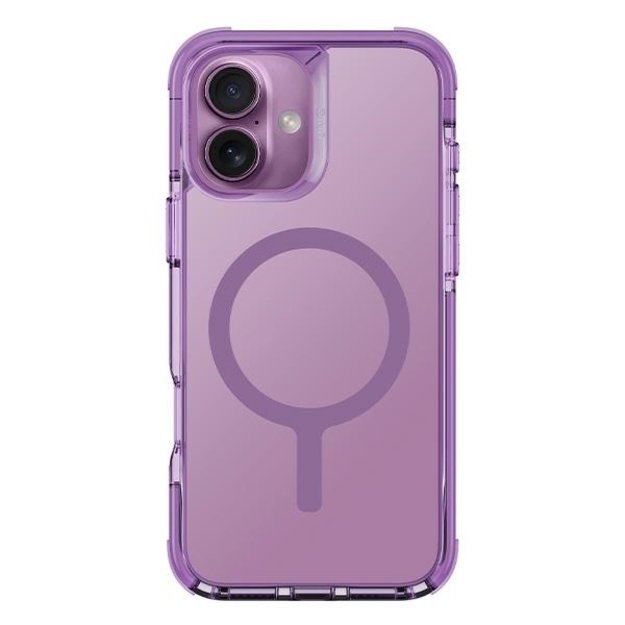Uniq Combat iPhone 16 6.1&quot  Magclick Charging case pink/gray pink 1