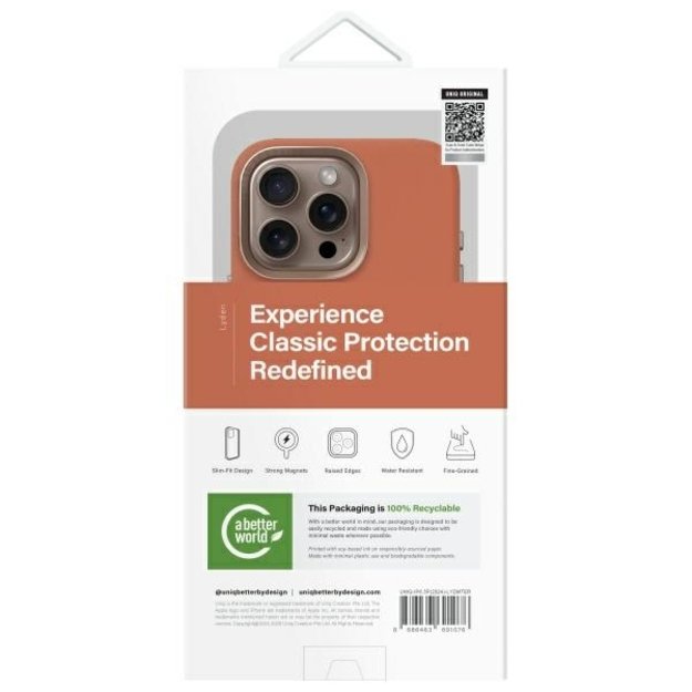 Uniq Lyden iPhone 16 Pro 6.3&quot  case Magclick Charging terracotta 7