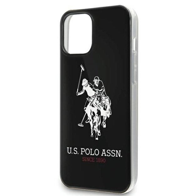US Polo Shiny Big Logo Case for iPhone 12 / 12 Pro 6.1&quot  - Black 3