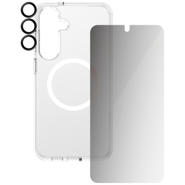 CARE by PanzerGlass Flagship 3in1 Case + Privacy Glass + Lens for Samsung Galaxy S25+ 2