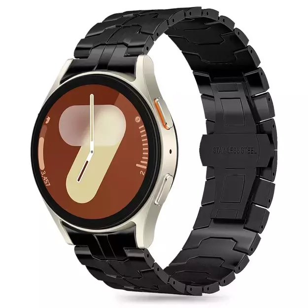 Tech-Protect Stainless Line Strap for Samsung Galaxy Watch 4 / 5 / 5 PRO / 6 / 7 / FE - Black