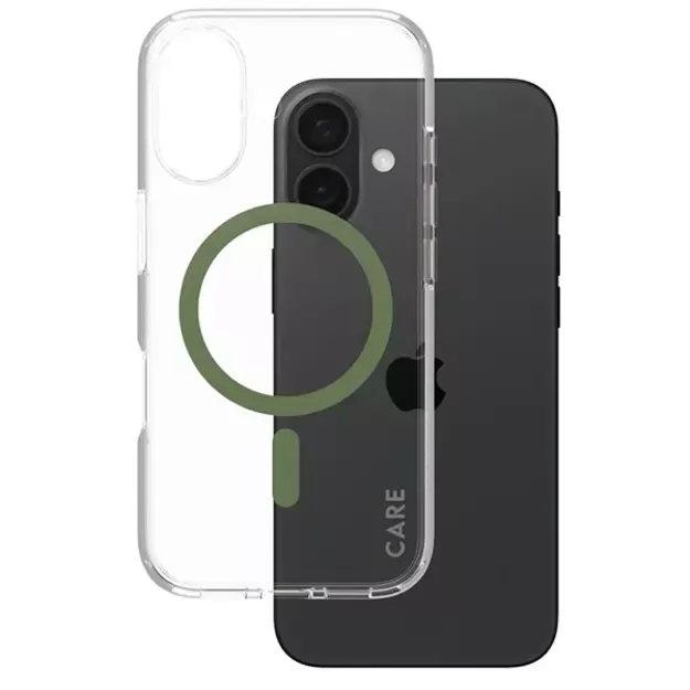 CARE by PanzerGlass Flagship Case iPhone 16 6.1&quot  green/green MagSafe 1369 1
