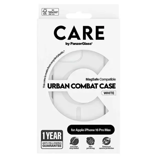 CARE by PanzerGlass Flagship Case iPhone 16 Pro Max 6.9&quot  white/white MagSafe 1340 6