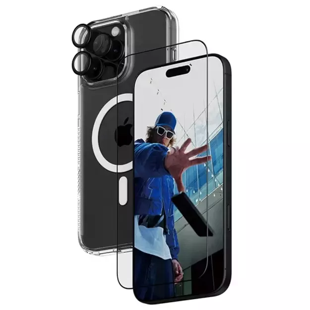 PanzerGlass Bundle 3in1 iPhone 16 Pro Max 6.9&quot  D3O Hardcase + Screen Protector UWF+ Lens B1294+2864+1284 2
