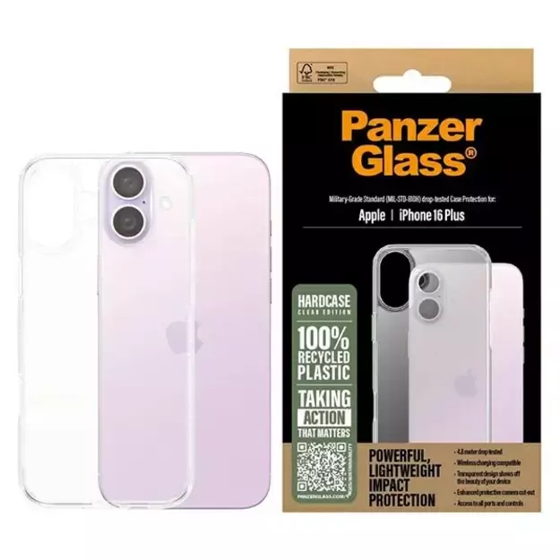 PanzerGlass HardCase iPhone 16 Plus 6.7&quot  Clear/Transparent 1289