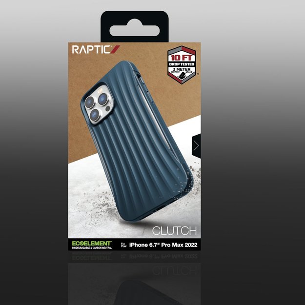 Raptic X-Doria Clutch Case iPhone 14 Pro Max back cover blue 4