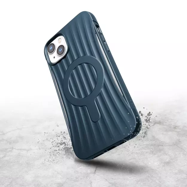 Raptic X-Doria Clutch Case iPhone 14 Plus with MagSafe back cover blue 3