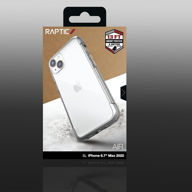 Raptic X-Doria Air Case for iPhone 14 Plus armored cover silver 7