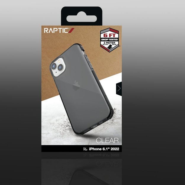 Raptic X-Doria Clear Case iPhone 14 armored cover gray 5