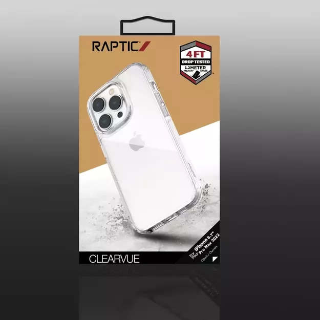 Raptic X-Doria Clearvue Case iPhone 14 Pro Max back cover clear 2