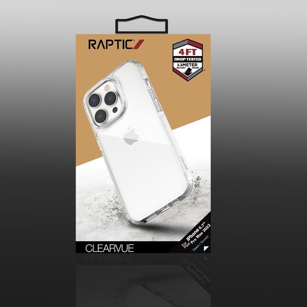 Raptic X-Doria Clearvue Case iPhone 14 Pro Max back cover clear 5