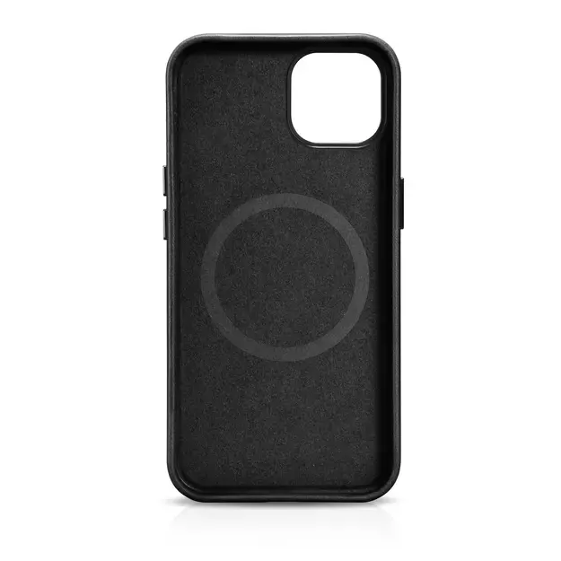 iCarer Oil Wax Premium Leather Case iPhone 14 Plus Magnetic Leather Case with MagSafe Black (WMI14220703-BK) 6