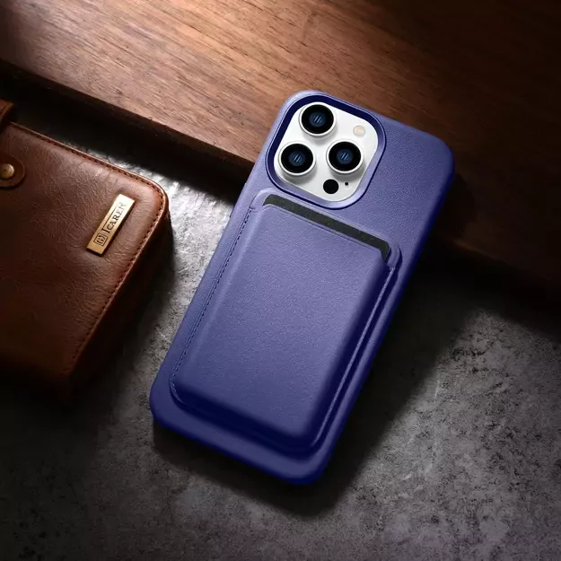 iCarer Case Leather Cover Genuine Leather Case for iPhone 14 Pro Max Light Purple (WMI14220708-LP) (MagSafe Compatible) 21