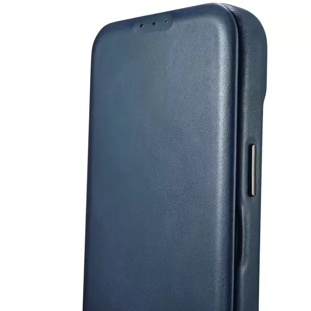 iCarer CE Oil Wax Premium Leather Folio Case iPhone 14 Plus magnetic flip case MagSafe blue (AKI14220707-BU) 13