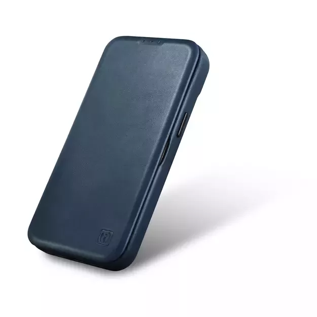 iCarer CE Oil Wax Premium Leather Folio Case iPhone 14 Plus magnetic flip case MagSafe blue (AKI14220707-BU) 6