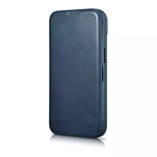 iCarer CE Oil Wax Premium Leather Folio Case iPhone 14 Plus magnetic flip case MagSafe blue (AKI14220707-BU) 5