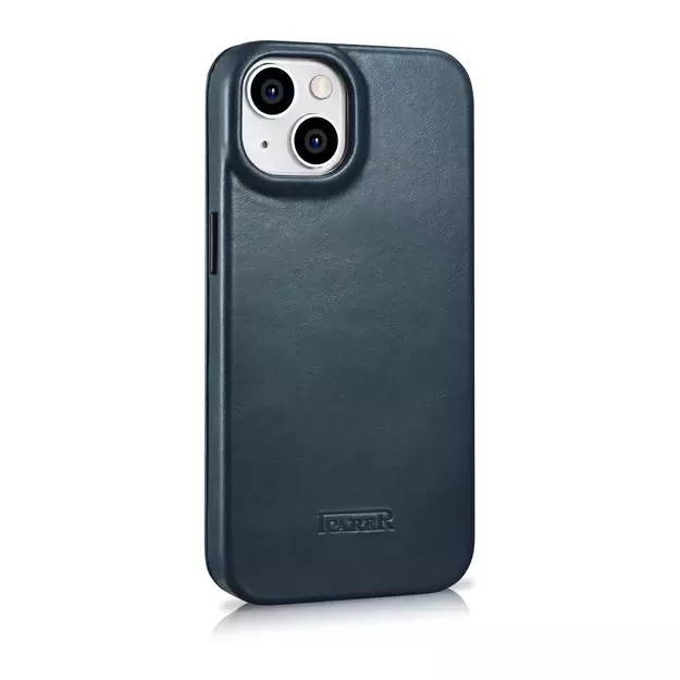 iCarer CE Oil Wax Premium Leather Folio Case iPhone 14 Plus magnetic flip case MagSafe blue (AKI14220707-BU) 3