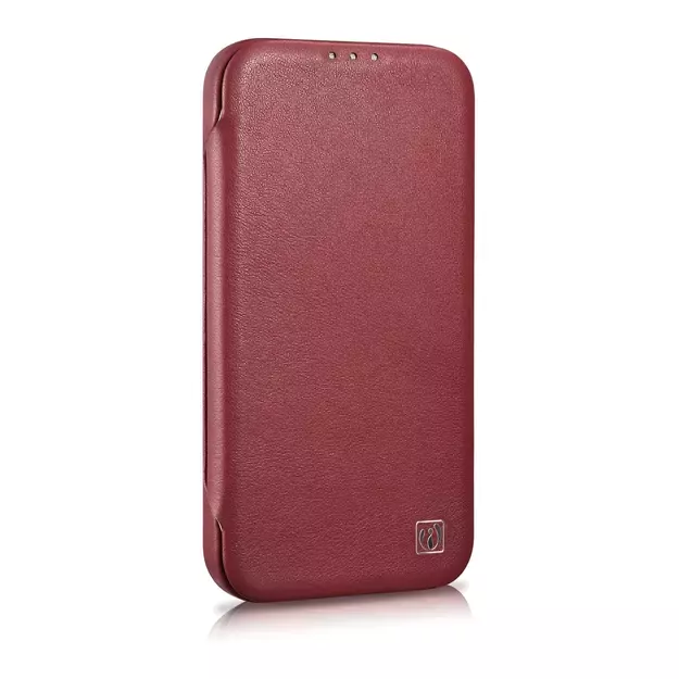 iCarer CE Premium Leather Folio Case iPhone 14 Plus Magnetic Flip Leather Folio Case MagSafe Red (WMI14220715-RD) 4