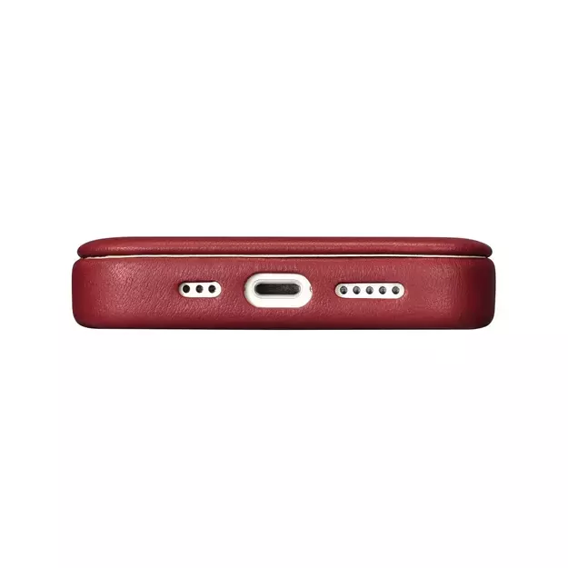 iCarer CE Premium Leather Folio Case iPhone 14 Plus Magnetic Flip Leather Folio Case MagSafe Red (WMI14220715-RD) 10